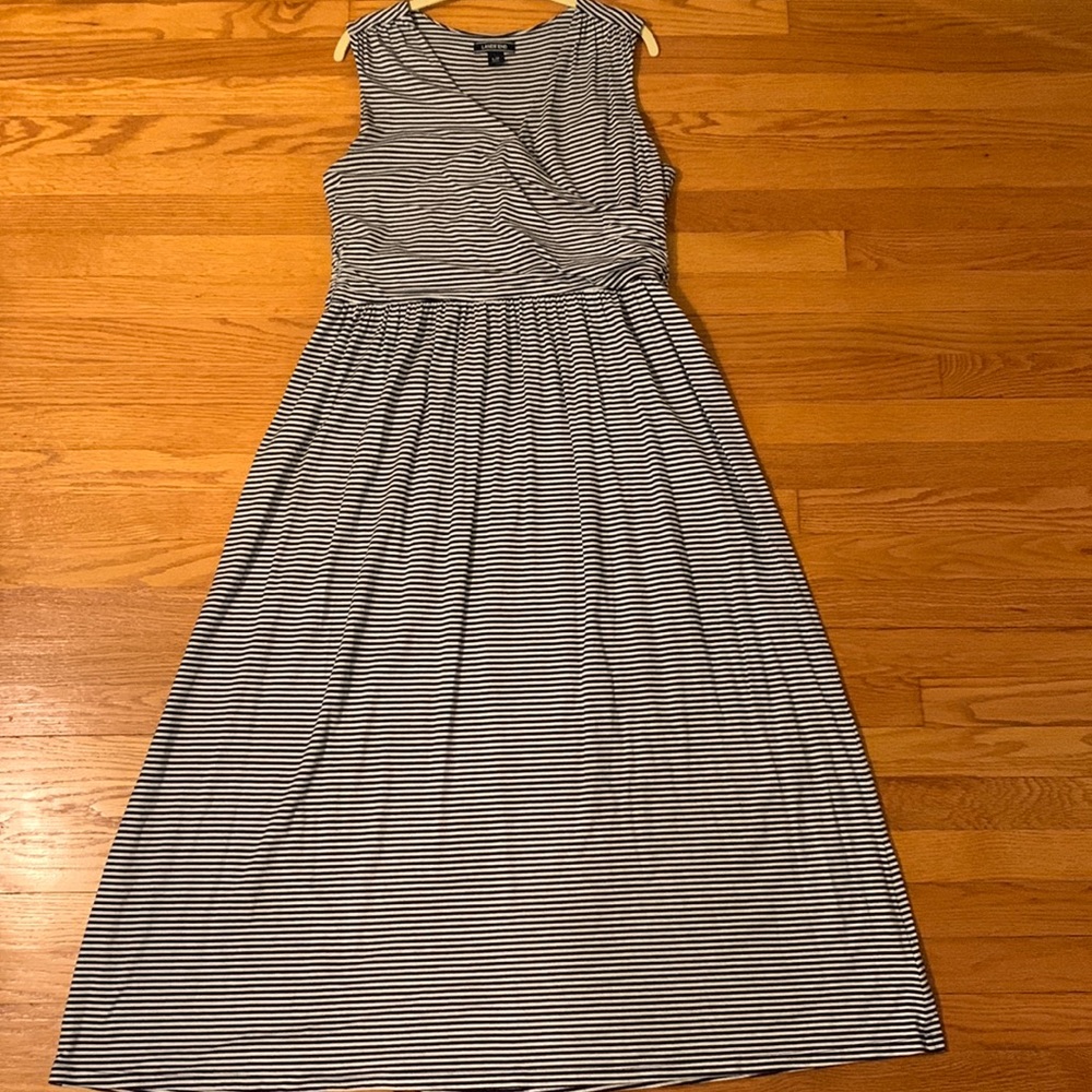 Black and white stripe Maxi Dress